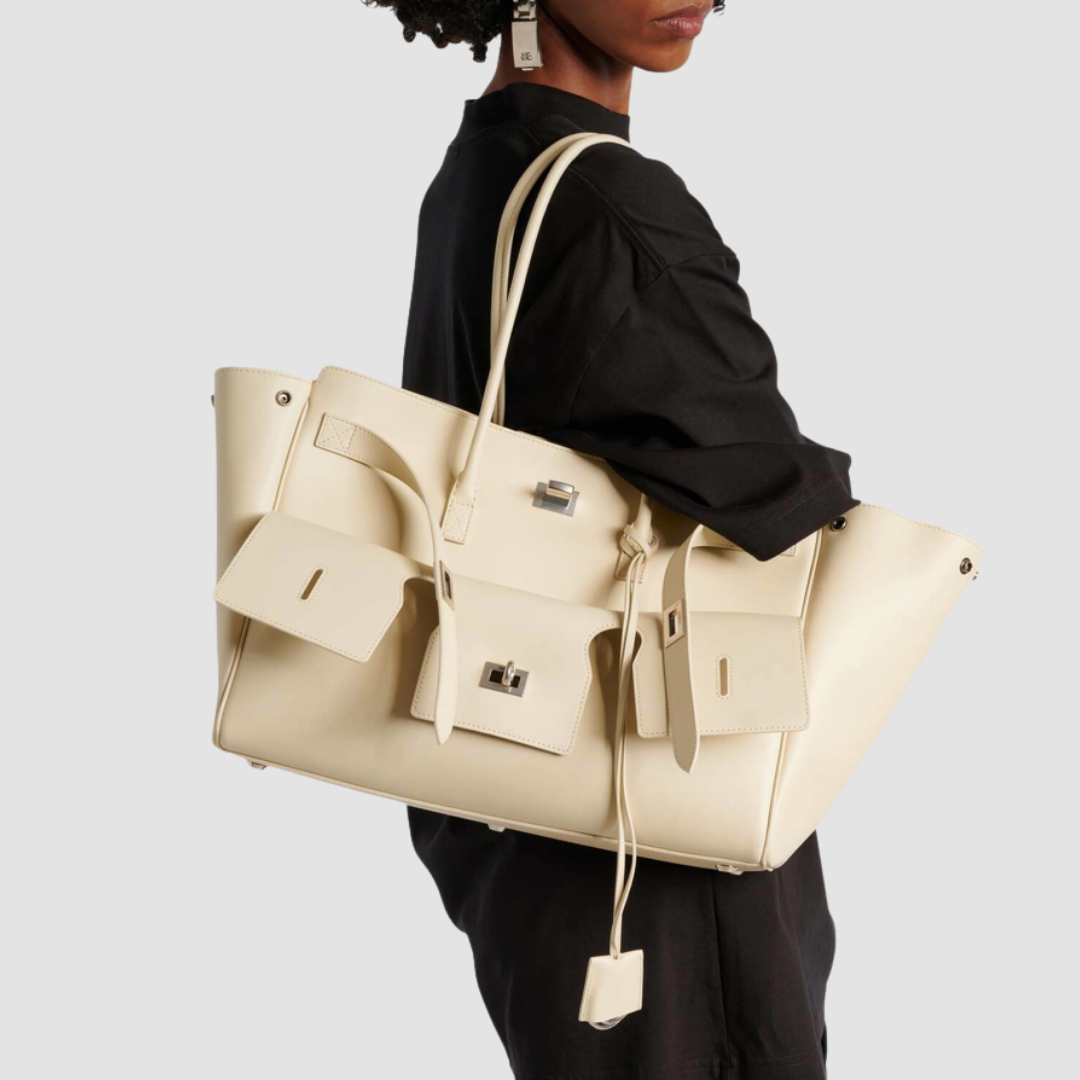 Balenciaga Bel Air Medium Totebag - Crem